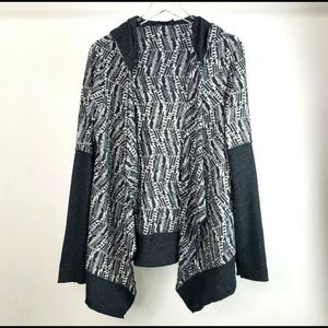 Prana Graceful Wrap Hooded Waterfall Cardigan